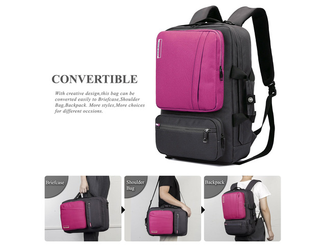 ESTONE Notebook Backpack for up to for Up to 17.3 Inches Macbook Pro Retina Apple Macbook Mini Asus DELL HP Samsung Sony Laptop Notebook, Pink