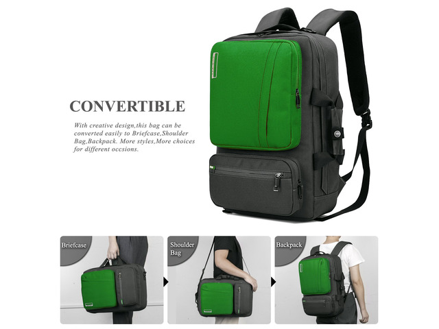 ESTONE Notebook Backpack for up to for Up to 17.3 Inches Macbook Pro Retina Apple Macbook Mini Asus DELL HP Samsung Sony Laptop Notebook, Green