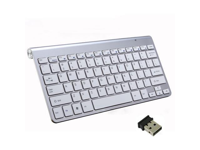ESTONE 2.4G Wireless Keyboard and Mouse Combo, Keyboard and Mouse Mini Multimedia Keyboard Mouse Combo Set For Notebook Laptop Mac Desktop PC TV...