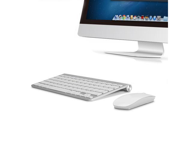 ESTONE 2.4G Wireless Keyboard and Mouse Combo, Keyboard and Mouse Mini Multimedia Keyboard Mouse Combo Set For Notebook Laptop Mac Desktop PC TV...