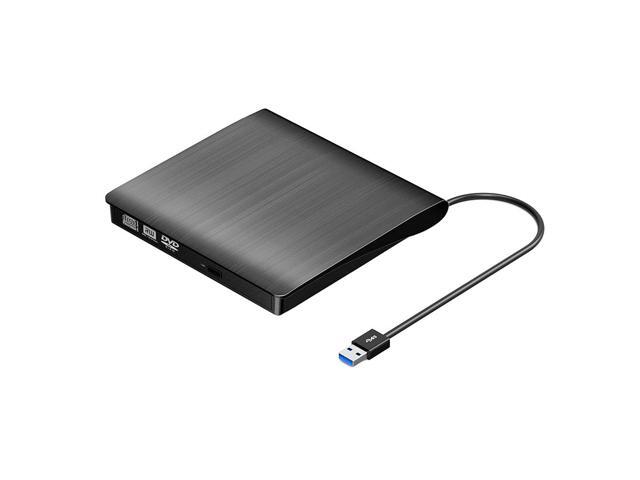 ESTONE External CD Drive, USB 3.0 Portable CD/DVD +/-RW Drive Slim DVD/CD ROM Rewriter Burner Compatible with Laptop Desktop PC Windows Linux OS...