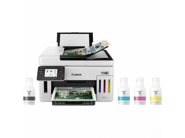 Canon - Megatank GX6120 Wireless All-In-One Supertank Inkjet Printer - White - image 9