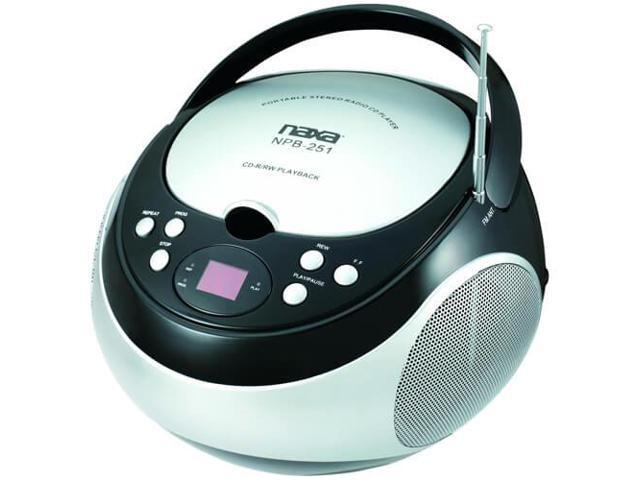 Naxa NPB251BK Portable CD Player with AM/FM Radio (Black) - image 5
