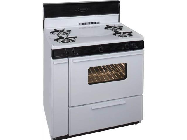 Premier SLK240WP 3.9 Cu. Ft. White Gas Freestanding Range