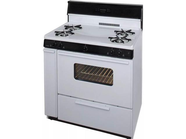 Premier SLK240WP 3.9 Cu. Ft. White Gas Freestanding Range