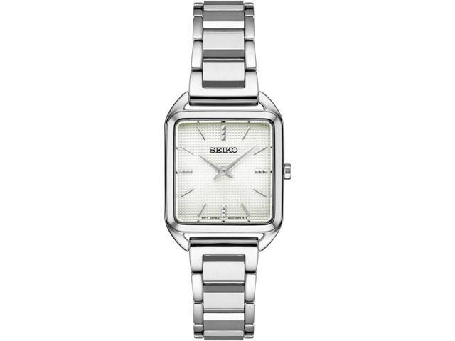 Seiko Essentials Collection Quartz Watch 26mm Stainless Steel Silver Case, 50M Water Resistant