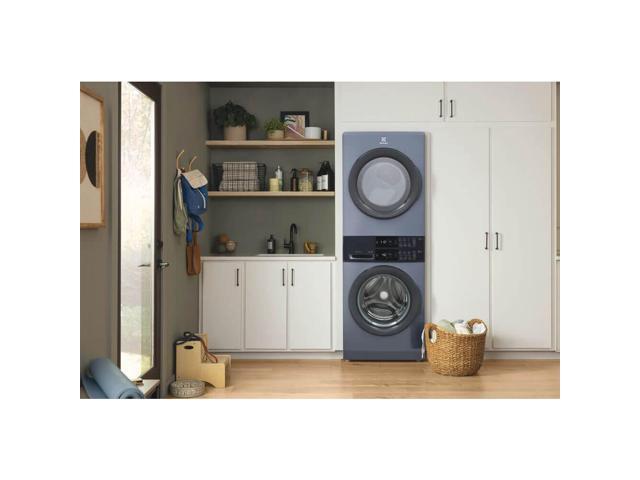 Electrolux - Laundry Tower Single Unit Front Load 4.4 Cu. Ft. Washer & 8 Cu. Ft. Electric Dryer with LuxCare Wash System - Denim Blue - image 5