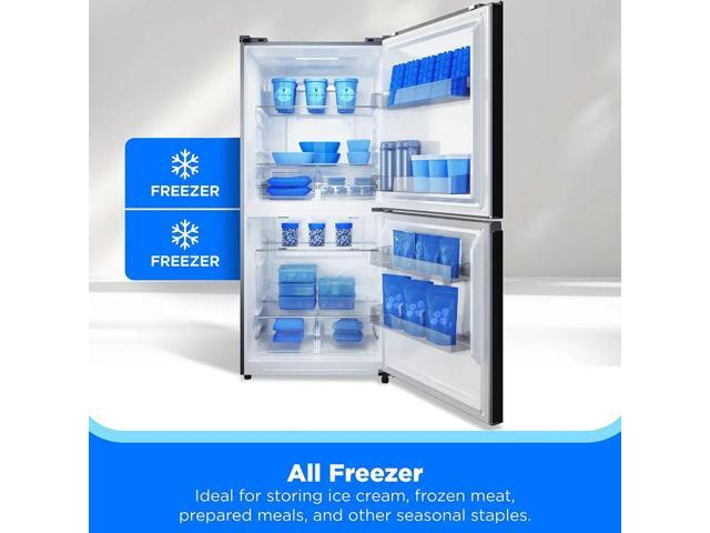 Midea - 20 cu. ft. 50/50 Flex™ 3-in-1 Garage Ready Frost Free Convertible Freezer with Energy Star Certification - Stainless Steel - image 3