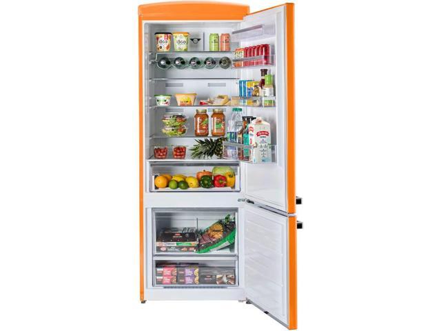 Unique Appliances - Classic Retro 16.7 cu.ft Bottom Freezer Counter Depth Refrigerator - Creamsicle Orange - image 6
