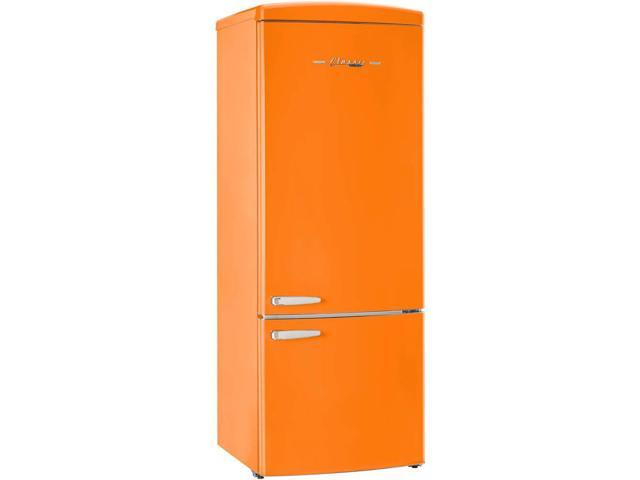 Unique Appliances - Classic Retro 16.7 cu.ft Bottom Freezer Counter Depth Refrigerator - Creamsicle Orange - image 2