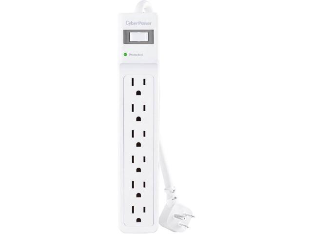 CyberPower B602RC5 Essential Series 6 Outlet Surge Protector - White
