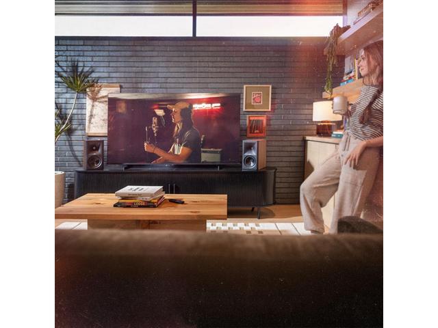 5.25' The Fives II Powered Bookshelf Speaker Pair with Bluetooth - Walnut