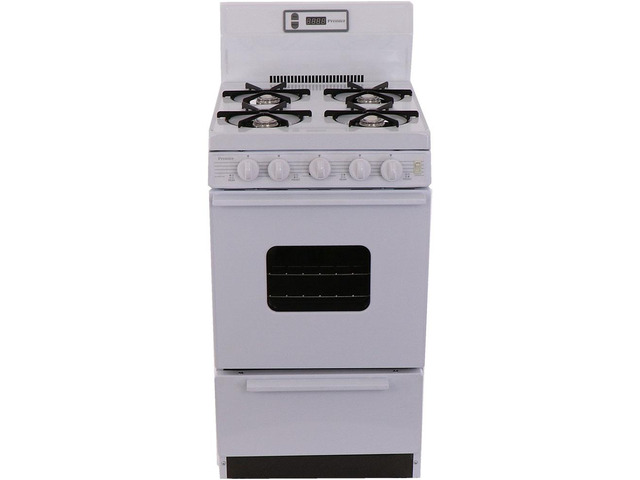 Premier SAK220OP 2.4 Cu. Ft. White Freestanding Gas Range