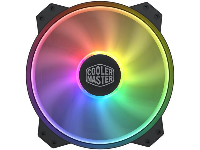 Cooler Master MasterFan MF200R ARGB - 200mm Addressable RGB (+5v, 3-pin) High AirFlow Case Fan with Screw Holes 7' x 5' or 6' x 6' (Not Fit HAF.