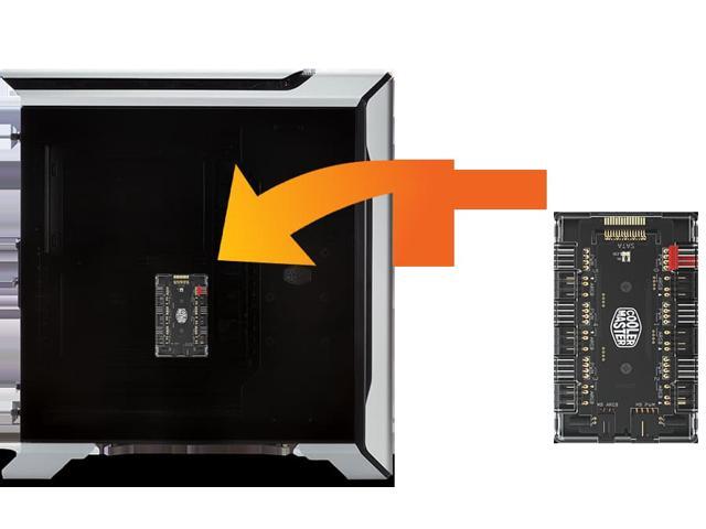 Cooler Master MasterFan ARGB and PWM Hub - 6 Ports for Addressable RGB Lighting with PWM