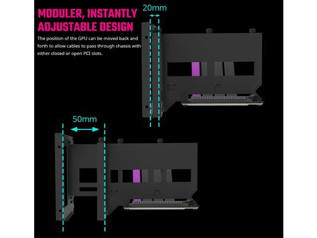 Cooler Master Accessory: Universal Vertical Graphics Card Holder Kit V2 (PCIe 4.0) - For Full Tower / Standard ATX Chassis with at least 7...