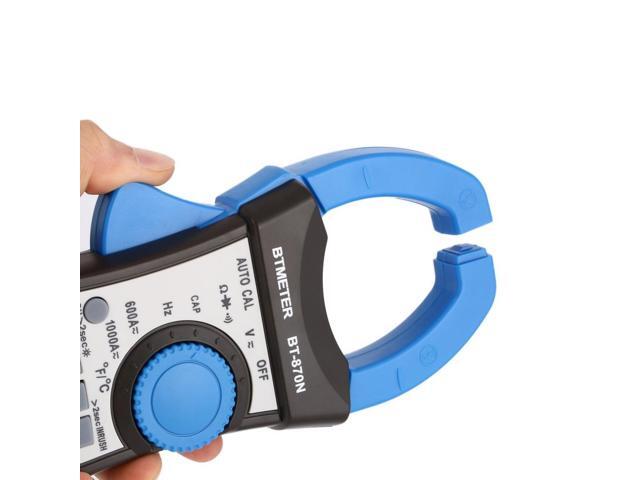 BT-870N Digital Clamp Meter AC/DC Voltage Current Multimeter DMM Resistance Tester Meter
