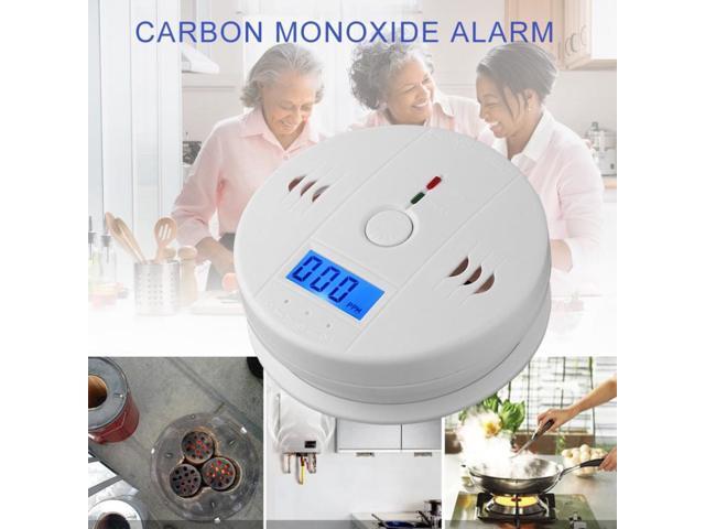 Home Safety CO Carbon Monoxide Poisoning Smoke Gas Sensor Warning Alarm Detector LCD Displayer Kitchen