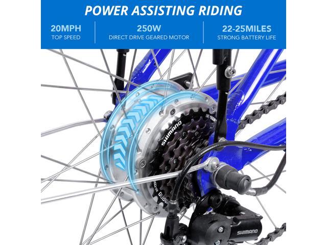 iDeaPlay Electric Bike 26, 250W E-Bike with 3 Riding Modes, Electric Bicycle for Women with Removable 36V 8.0Ah Lithium Battery, 20mph Adult...