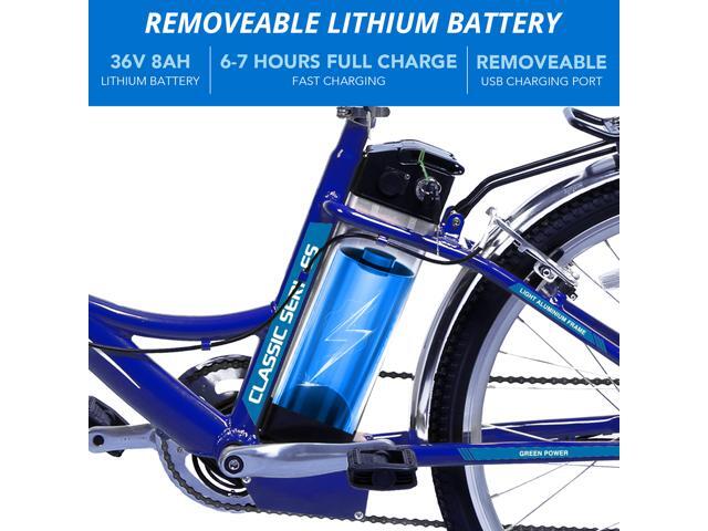 iDeaPlay Electric Bike 26, 250W E-Bike with 3 Riding Modes, Electric Bicycle for Women with Removable 36V 8.0Ah Lithium Battery, 20mph Adult...