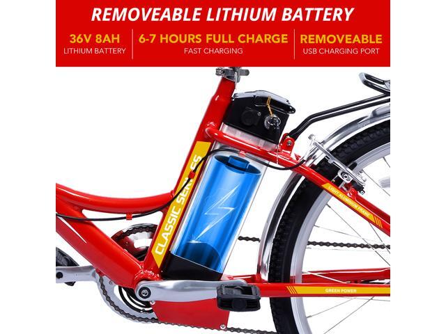 iDeaPlay Electric Bike 26, 250W E-Bike for Women with 3 Riding Modes, Electric Bicycle with Removable 36V 8.0Ah Lithium Battery, 20mph Adult...