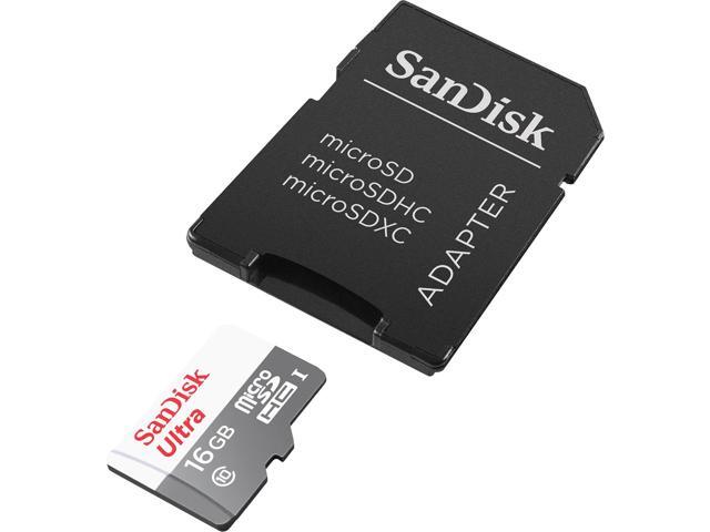 UNIVERSAL SANDISK 16GB MICRO SD MEMORY CARD WITH ADAPTER/CLASS 10
