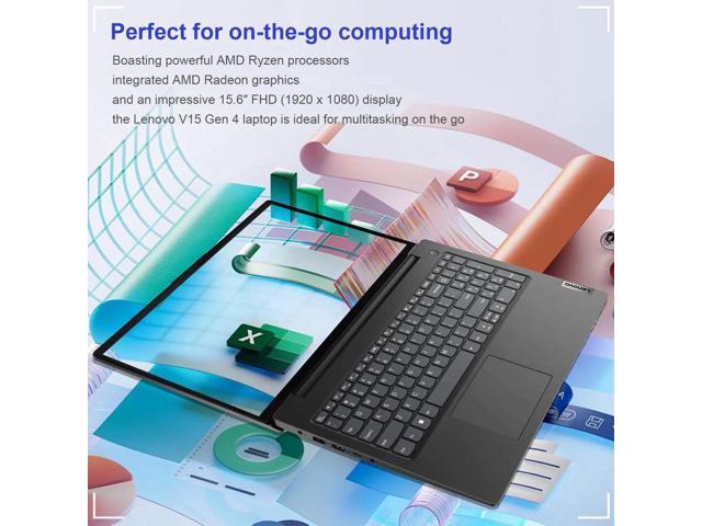Lenovo V15 Business Laptop,15.6' FHD(1920x1080) Display,AMD Ryzen 7 7730U,12 GB RAM,1 TB PCIe SSD,Numeric Keypad,Webcam,Wi-Fi,Win 11 Pro