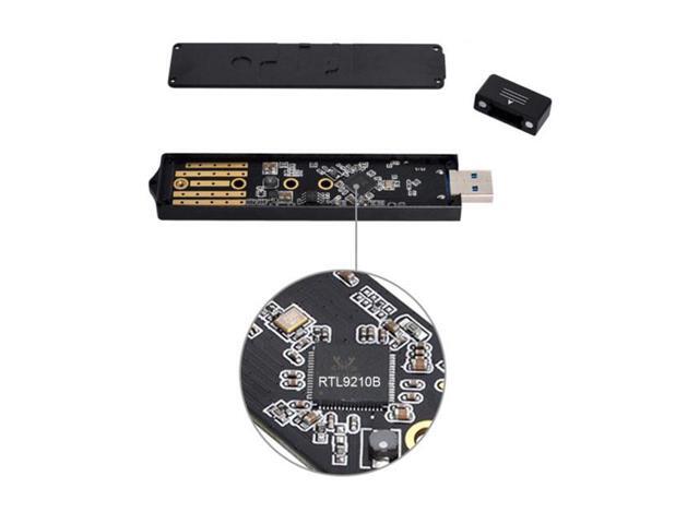 Cablecc USB 3.0 to NVME M-key M.2 NGFF SATA SSD External PCBA Case Conveter Adapter RTL9210B Chipset