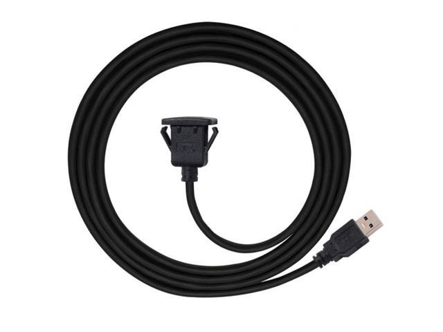 Xiwai 1m Waterproof Single USB 2.0 Extension Latch Mount Car AUX Cable for Dashboard Panel