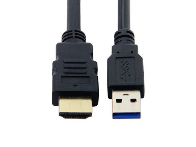 Chenyang Combo USB 3.0 & HDTV HDMI 1.4 Male to Female Extension Cable with Waterproofable Mount Shell 100cm