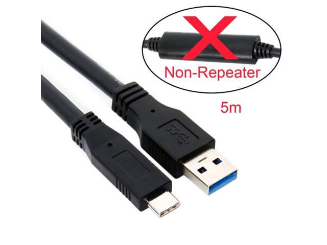 Cablecc 5m USB-C USB 3.1 Type C Male to USB3.0 Type A Male Data Cable for Tablet & Phone & Hard Disk Drive