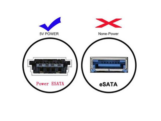 Cablecc USB 3.0 to Power Over eSATA DC5V Adapter USB2.0 to HDD/SSD/ODD eSATAp Converter