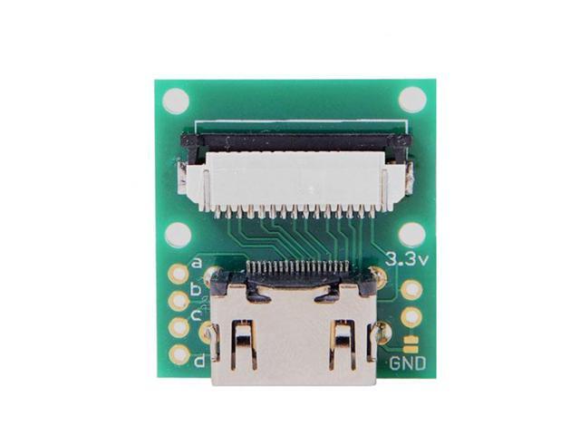 Cablecc Raspberry PI Camera Module to HDMI Type A Male HDTV FPC Flat Cable 5cm fit for PES001