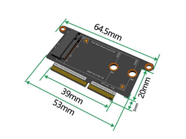 Xiwai M.2 NGFF M-Key NVME SSD Convert Card fit for Macbook Pro 2016 2017 13' A1708 A1707 A1706