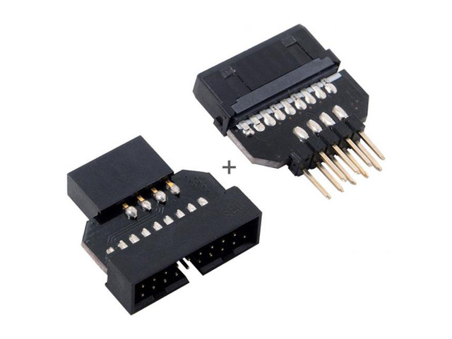 Xiwai 1set Reversible USB 2.0 9Pin Housing to Motherboard USB 3.0 20pin Header F