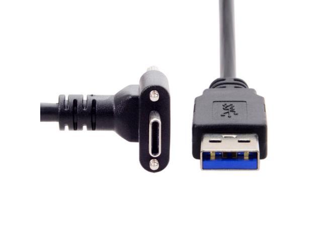 Chenyang 3.0 Fit for Oculus Link VR USB 3.1 Type-C Dual Screw Locking to Standard USB3.0 Data Cable