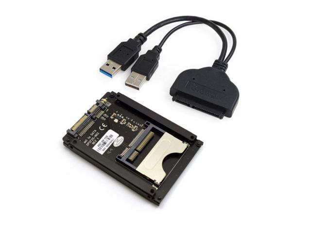 Cablecc SATA 22Pin to USB 3.0 to CFast Card adapter 2.5 inch Hard Disk Case SSD HDD CFast Card Reader for PC Laptop