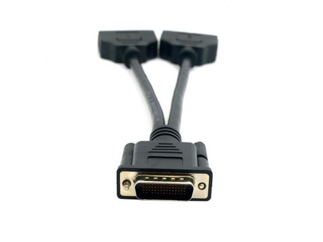 Cablecc DMS-59 Male to Dual DVI 24+5 Female Female Splitter Extension Cable for Graphics Cards & Monitor