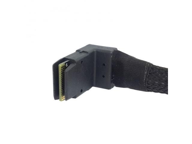 Cablecc 1m SFF-8087 Mini SAS 4i 36 Pin to 36Pin RIGHT 90DEGREE Angled Cable
