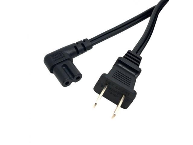 CHENYANG USA 2pin Male to 90 Degree Right Angled IEC 320 C7 Power Supply Cord cable 1M