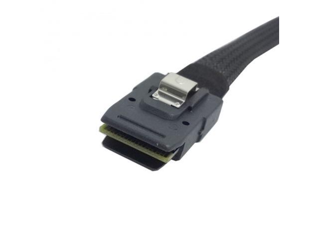 Cablecc 1m SFF-8087 Mini SAS 4i 36 Pin to 36Pin RIGHT 90DEGREE Angled Cable