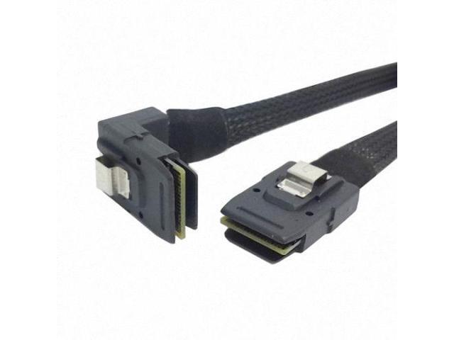 Cablecc 1m SFF-8087 Mini SAS 4i 36 Pin to 36Pin RIGHT 90DEGREE Angled Cable