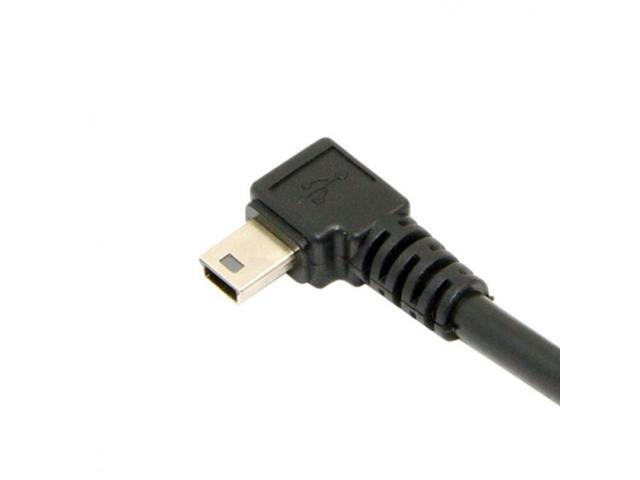 CY Mini USB B Type 5pin Male Left Angled 90 Degree to USB 2.0 Male Data Cable 6ft 1.8m U2-057-LE-1.8M