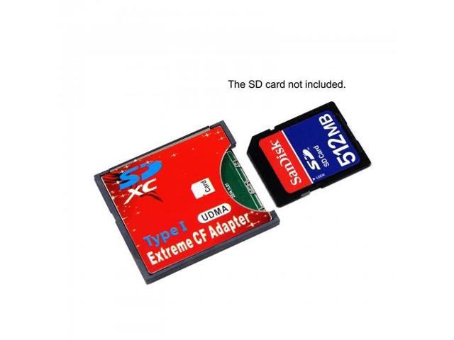 CHENYANG SD SDHC SDXC to High-Speed Extreme Compact Flash CF Type I Adapter For 16/32/64/128 GB