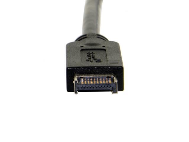 FVH USB 3.1 Front Panel Header to USB-C Type-C Female Extension Cable 40cm with Panel Mount Screw UC-037