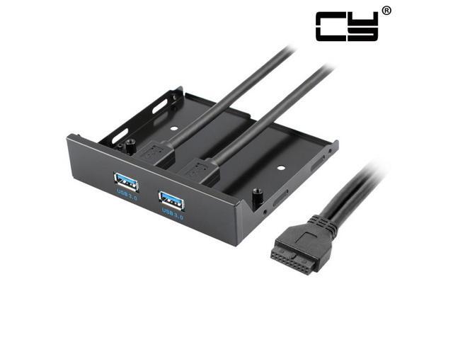 CHENYANG USB 3.0 Dual Port Front Panel to Motherboard 20Pin Connector Cable for PC 3.5' Floppy Bay