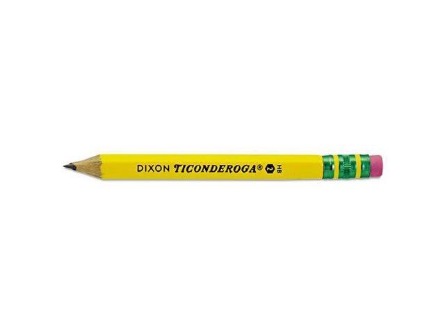 Ticonderoga Golf Pencils, Hb (#2), Black Lead, Yellow Barrel, 72/Box 13472