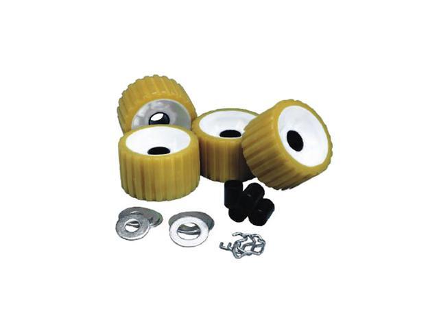 C. E. Smith Ribbed Roller Replacement Kit - 4 Pack - Gold [29310]