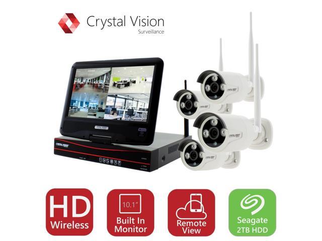 Photos - Surveillance Camera Crystal Vision True HD Wireless Surveillance System 2TB Hard Drive All-in