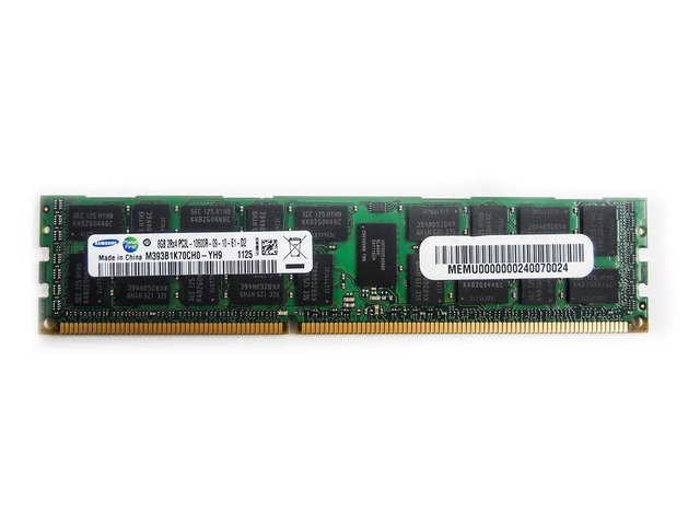 Samsung M393B1K70CH0-YH9 8GB PC3L-10600R DDR3-1333 ECC Registered 2RX4 Server Memory